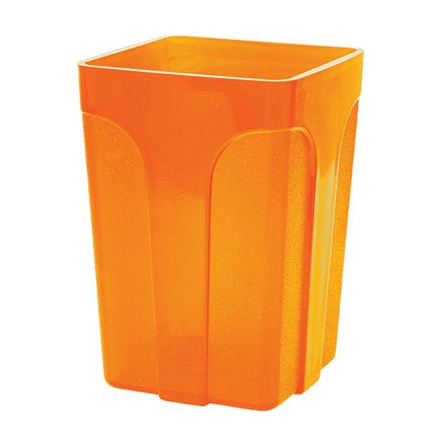Стакан для канцелярских принадлежностей inФОРМАТ оранжевый пластик