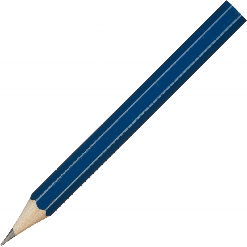 Карандаш чернографитный Attache, 88 мм шестигр., HB, синий корп.под лого