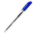 Ручка шариковая, поворотная, пишущий узел 1,0 мм., стержень синий, корпус прозрачный