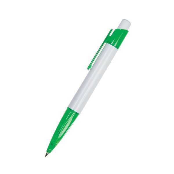 Ручка шариковая [Луизаk, бело-зеленая