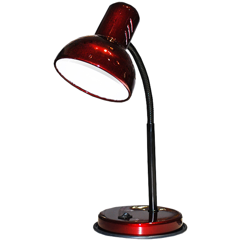 Светильник настольный на подставке "НТ 2077А", гибкая стойка, Е27, вишневый перламутр