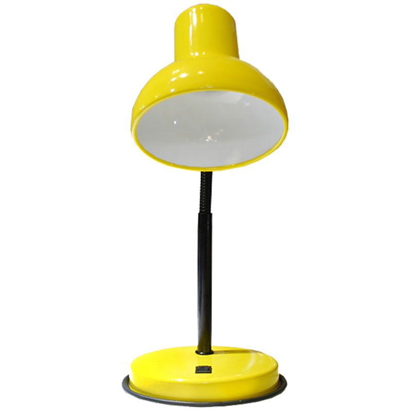 Светильник настольный на подставке "НТ 2077А", гибкая стойка, Е27, желтый