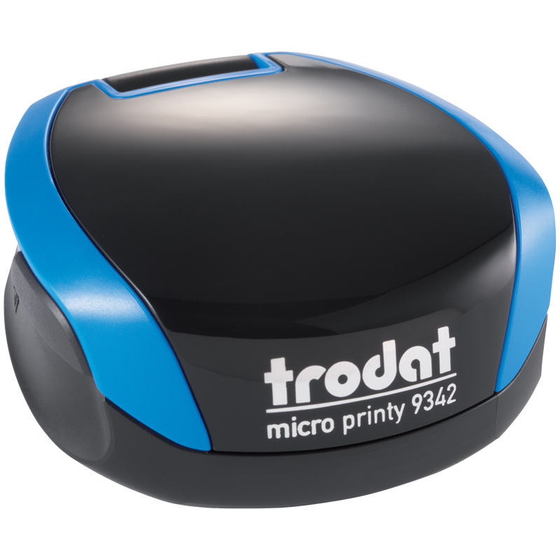 Оснастка для печати карманная Trodat Micro Printy, €42мм, пластмассовая, синяя (163187)