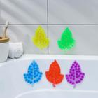 Мини-коврик для ванны «Кленовый лист», 9?13,5 см, цвет МИКС
