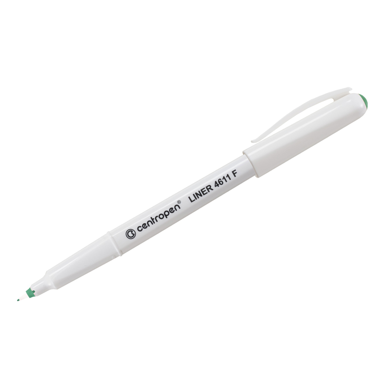 Ручка капиллярная Centropen "Liner 4611" зеленая, 0,3мм, трехгранная