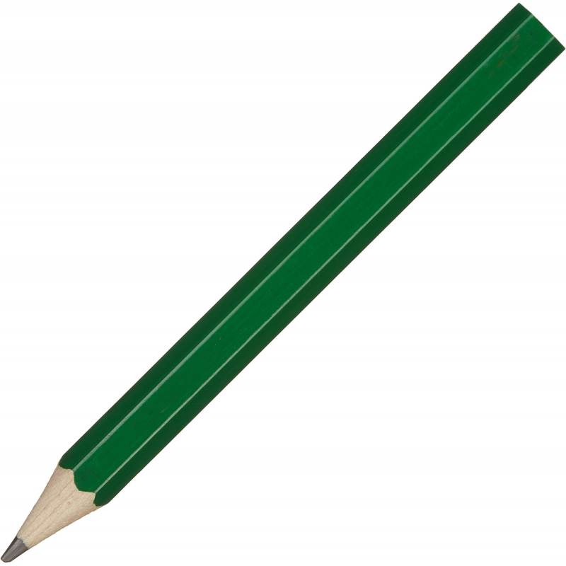 Карандаш чернографитный Attache, 88 мм шестигр., HB, зеленый корп.под лого