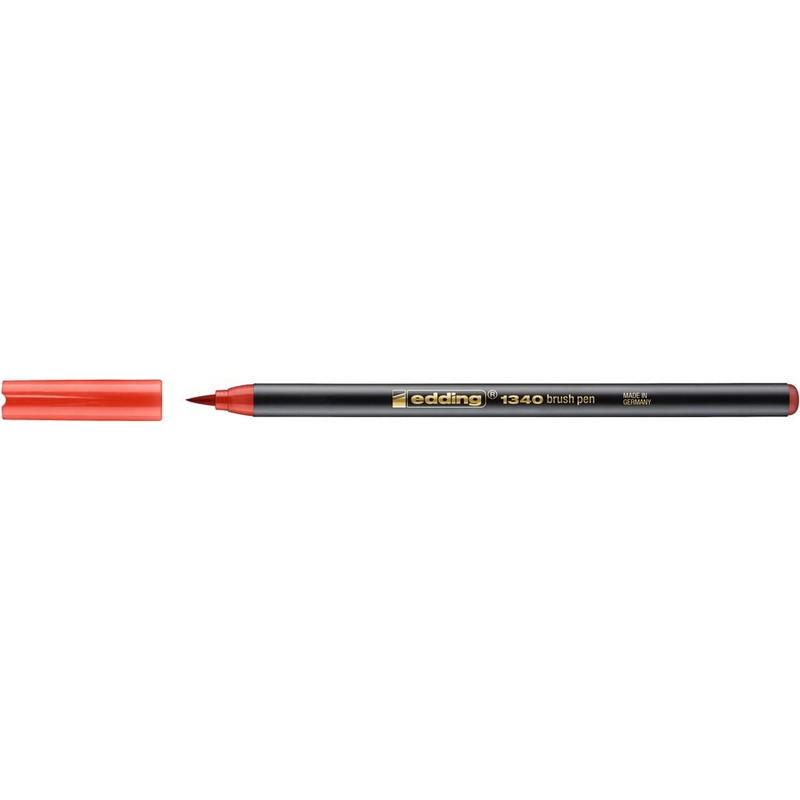 Ручка -кисть для бумаги Edding 1340/2, красный