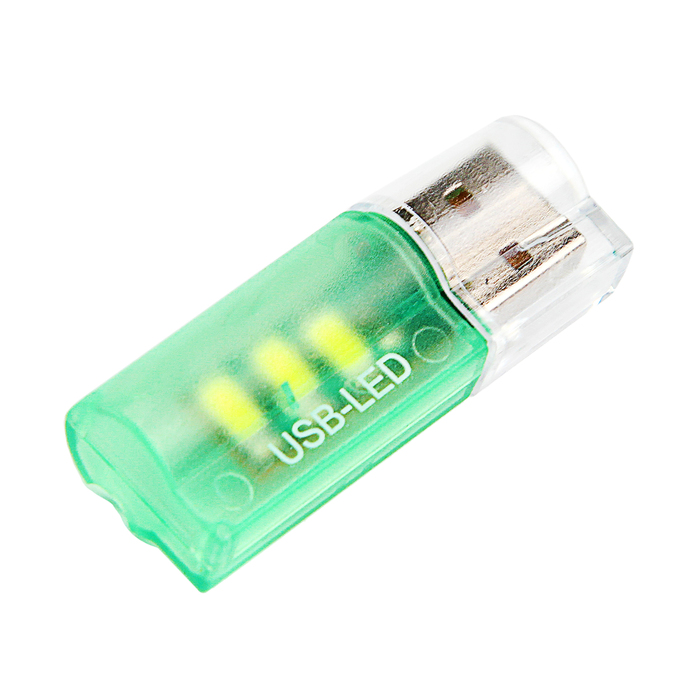 Светильник USB 3 LED, пластик, цвет МИКС