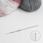 Крючок для вязания, железный, d = 0,5 мм, 12,5 см