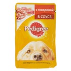 Влажный корм Pedigree для собак, говядина в соусе, пауч, 85 г