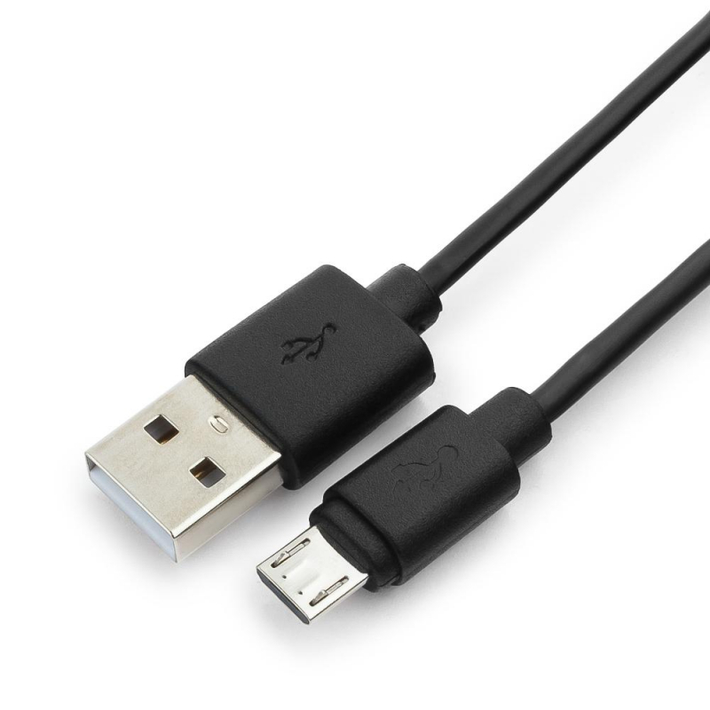 Кабель USB 2.0 - Micro USB, М/М, 0.3 м, Гарнизон, чер, GCC-mUSB2-AMBM-0.3M