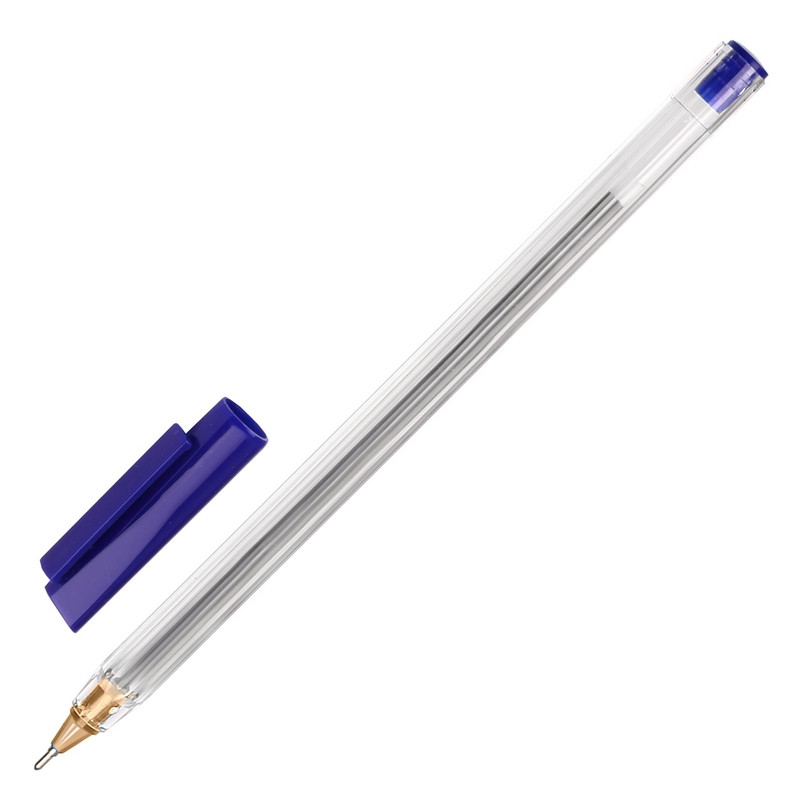 Ручка шариковая неавт одноразовая Стамм синяя в асс,толщина линии 0.7 мм