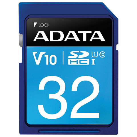   SDHC 32GB A-DATA Premier UHS-I U1, 100 / (class 10), ASDH32GUICL10-R