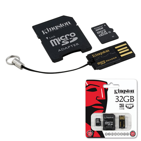   micro SDHC, 32 GB, KINGSTON, 10 /. (class 10),   (SD, USB), MBLY10G2/32GB