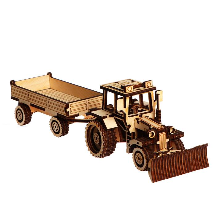 Cборная модель «Трактор с прицепом»