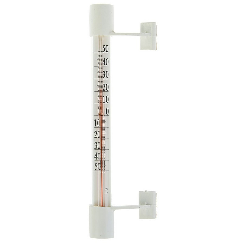Термометр оконный стеклянный Липучка в картоне, 1546037