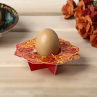 Подставка пасхальная на 1 яйцо «ХВ» (цветок), 12 х 4.5 см