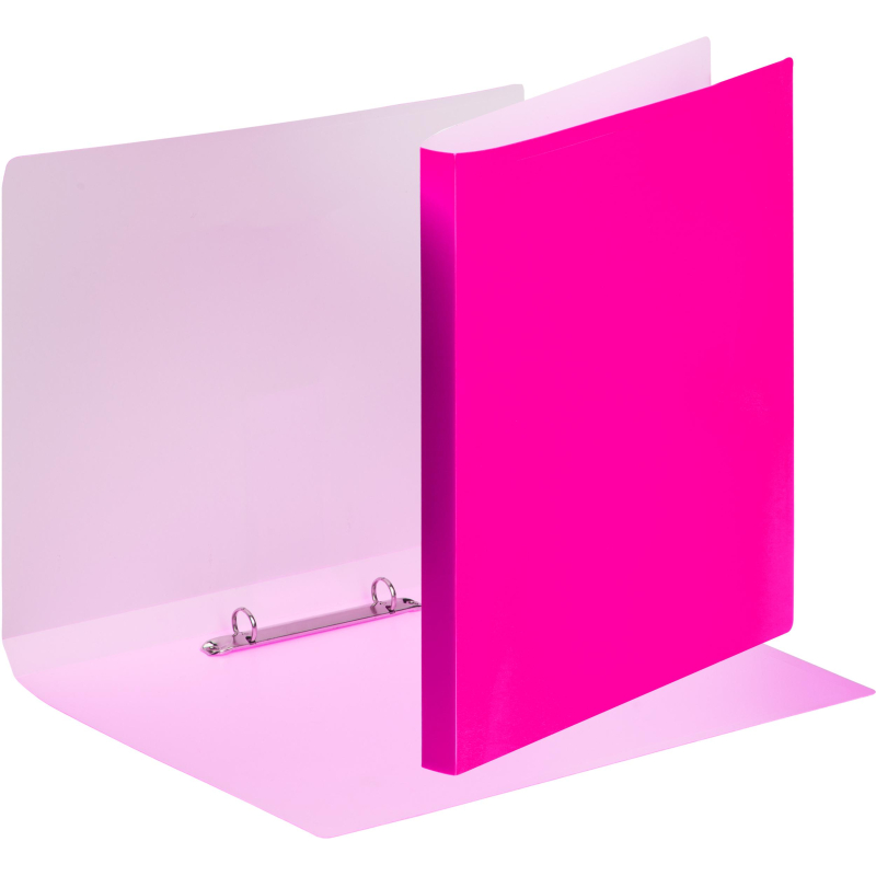 Папка на 2-х кольцах Attache Neon А4 18мм, плотность 500мкм, розовый
