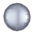 Шар фольгированный 5" «Круг» с клапаном, матовый, цвет серый