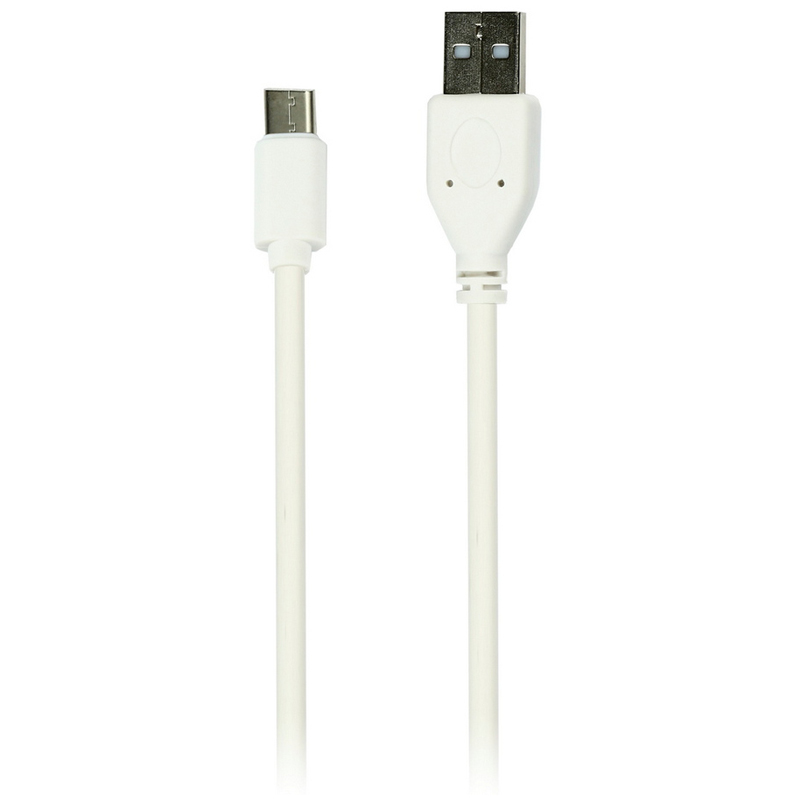 Кабель Smartbuy iK-3112, USB2.0 (A) - Type C, 2A output, 1м, белый, белый