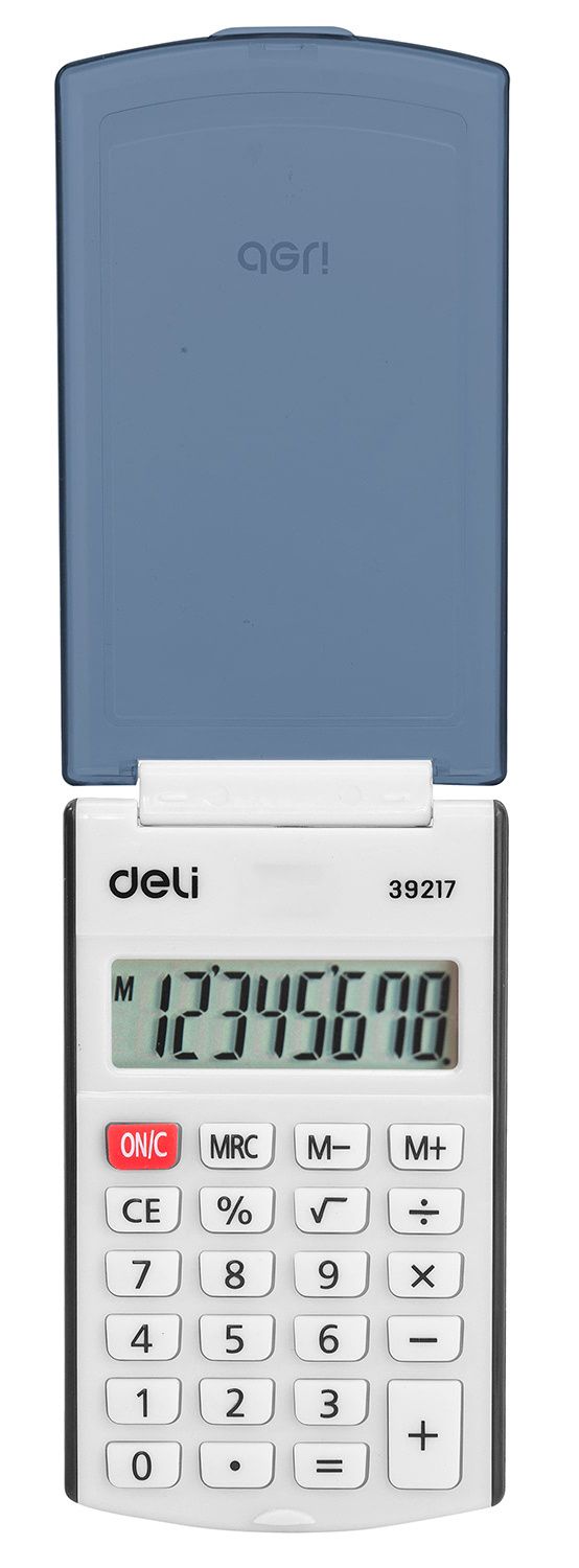 Калькулятор DELI E39217/BLACK 8 разр. карманный черный