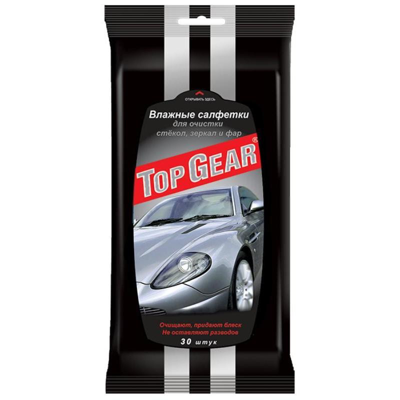 Салфетки влажные для стекол Top Gear 30