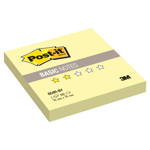   () POST-IT Basic, 7676 , 100 ., , 654R-BY