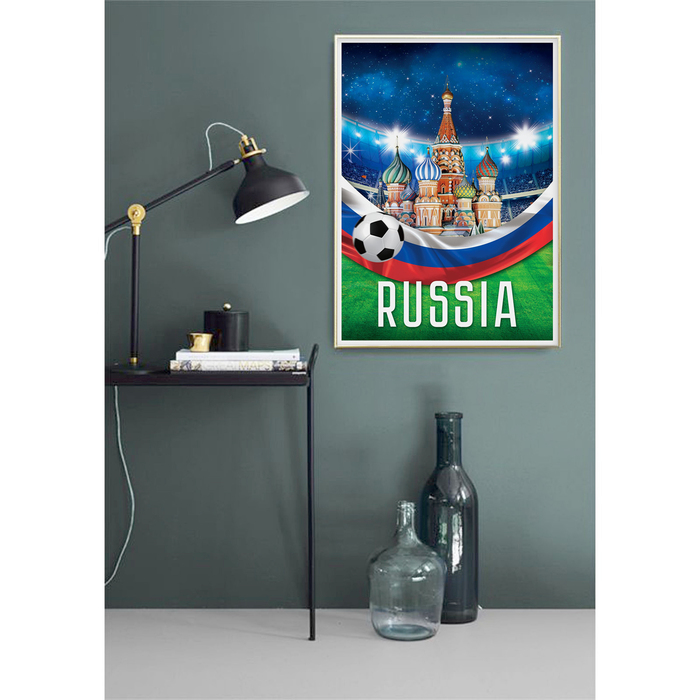 Постер «Москва», футбол, А4 21 х 29 см