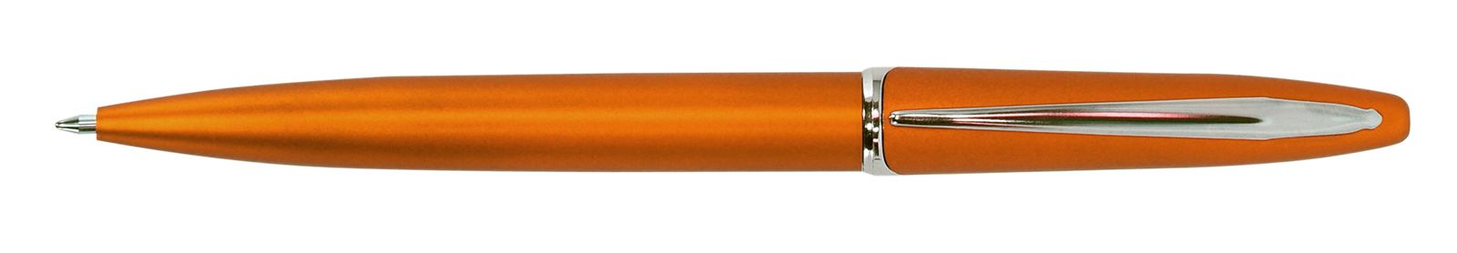 Ручка для логотипа шариковая автоматическая INFORMAT INSPIRATION 0,7 мм, синяя, оранжевый корпус