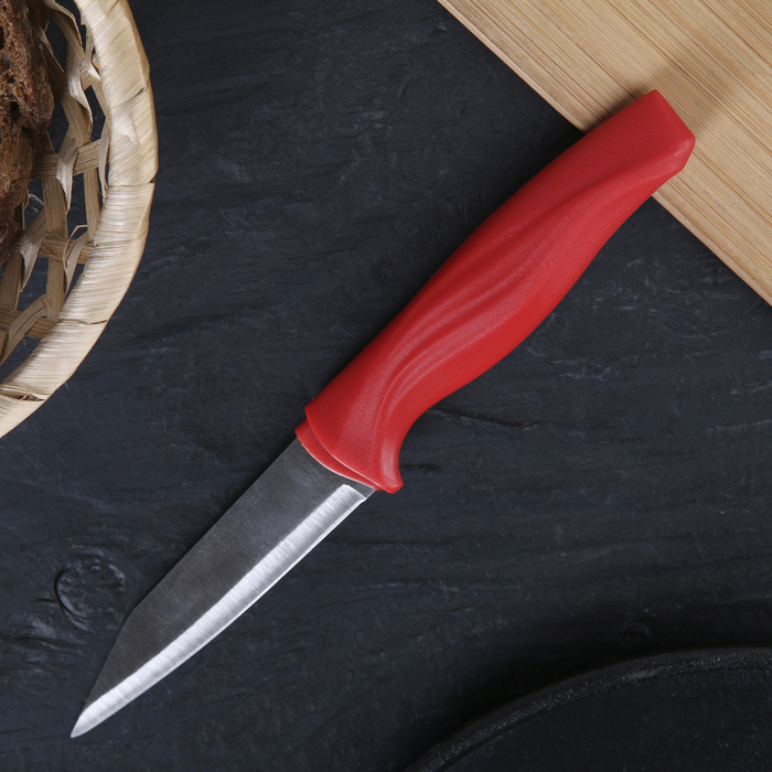 Нож кухонный "Оберон" лезвие 9 см, цвета МИКС
