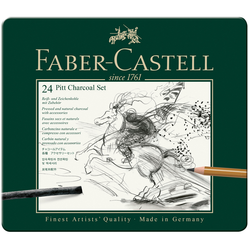      Faber-Castell "Pitt Charcoal" 24 , . .