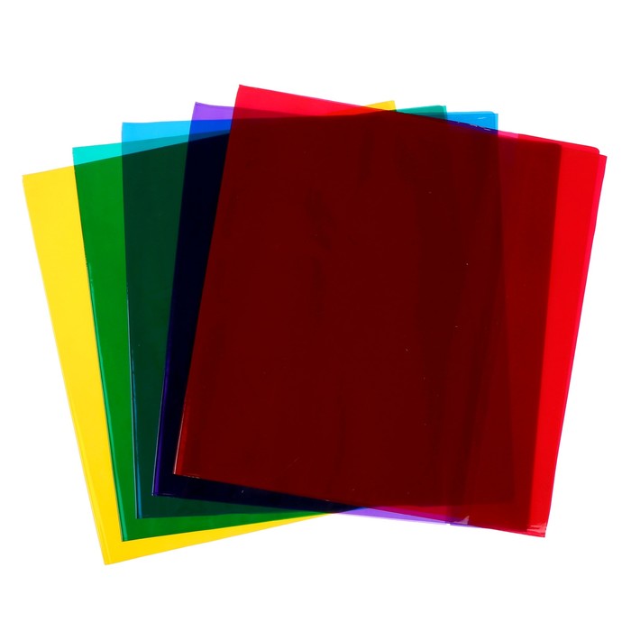 Обложка для учебников 233 х 455, 110 мкм, ПВХ, универсальная цветная, МИКС