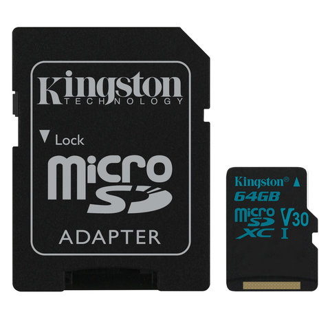   microSDXC 64 GB KINGSTON Canvas Go UHS-I U3, 90 / (class 10), , SDCG2/64GB