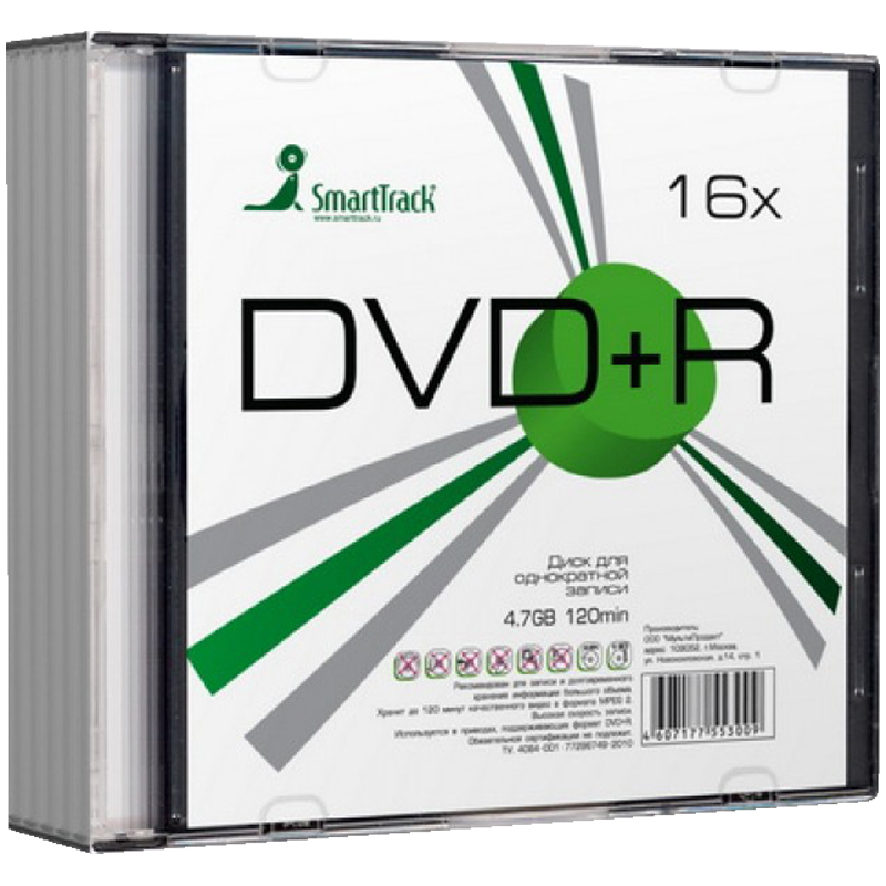  DVD+R 4.7Gb Smart Track 16x Slim Sl-5