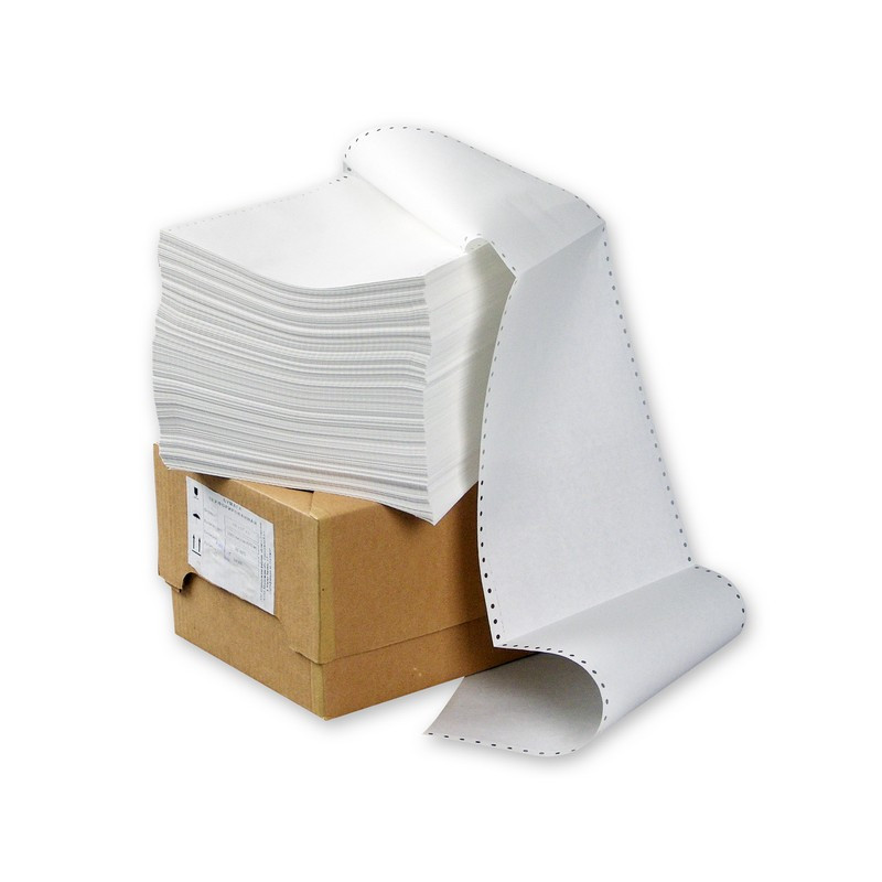 Перфорированная бумага Promega 210мм 1-сл.,шаг12 ,бел.100%,НП, 2000л/уп
