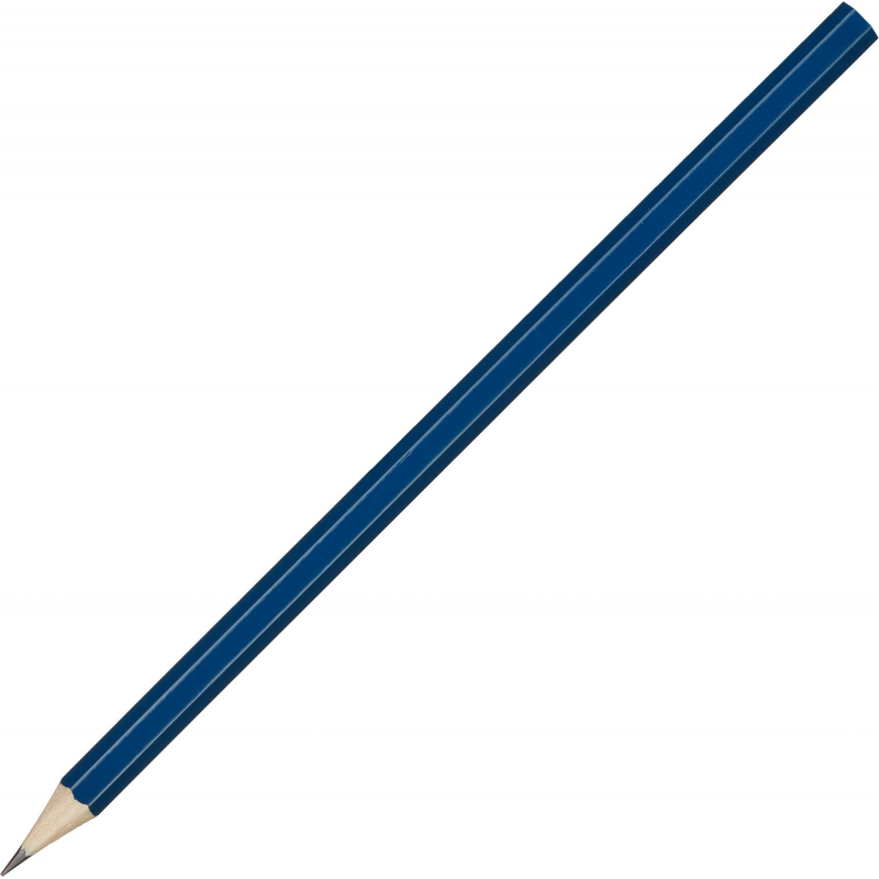 Карандаш чернографитный Attache, 177 мм шестигр., HB, синий корп. под лого