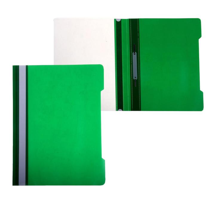 Папка-скоросшиватель А4, зеленая