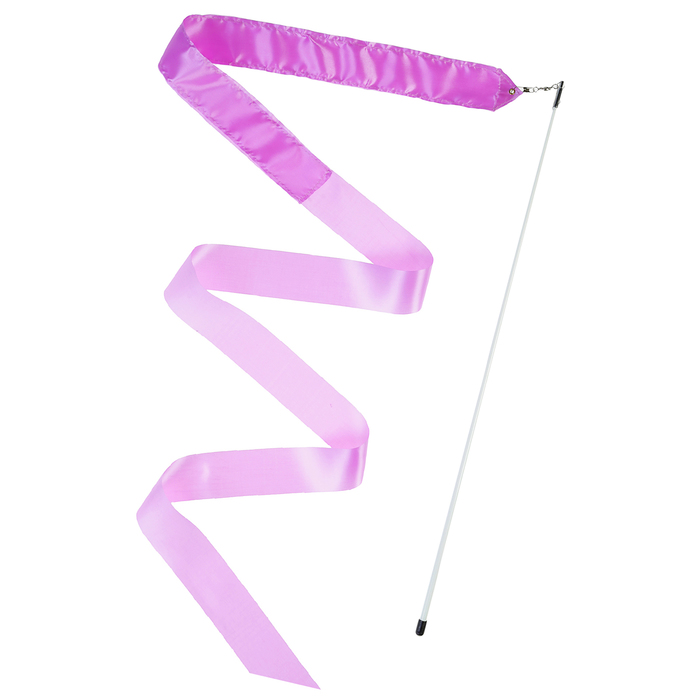 Лента гимнастическая с палочкой 6 м, цвет фиолетовый