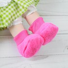 Носки для куклы, длина стопы 7 см, цвет фуксии