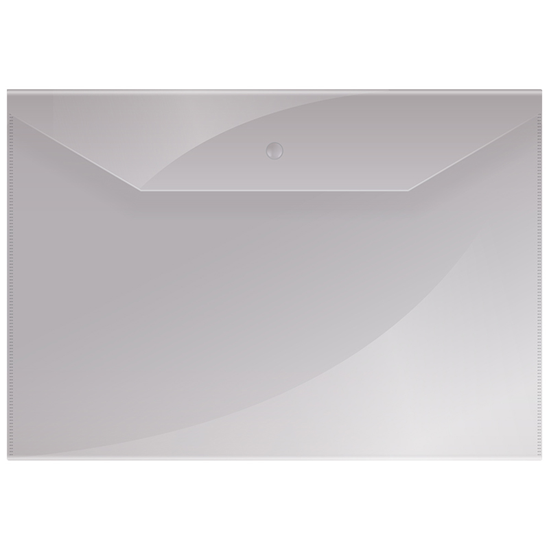 Папка-конверт на кнопке OfficeSpace А5 (190*240мм), 120мкм, прозрачная