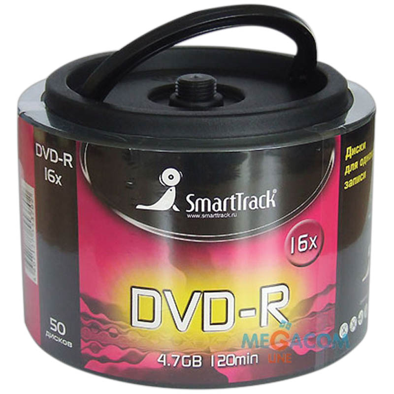  DVD+R 4.7Gb Smart Track 16x Cake Box (50)