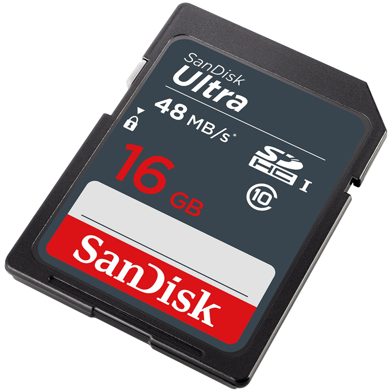   SanDisk SDHC Ultra 16GB, Class 10,   20/