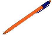 Ручка шариковая автоматическая. Attache Economy оранж. корп., синий