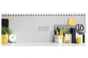 2022 Планинг датированный 2022 (285х112 мм), STAFF, гребень, картонная обложка, 60 л., "Офис", 11335