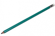 Карандаш чернографитный Attache Economy плаcтик, с ластиком, HB, зелен. корпус