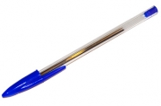 Ручка шариковая STAFF, корпус прозрачный, узел 1мм, линия письма 0,5 мм, синяя, 141672