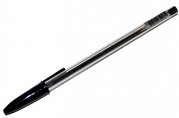 Ручка шариковая STAFF Basic Budget BP-04, ЧЕРНАЯ, линия письма 0,5 мм, с штрихкодом, 143869