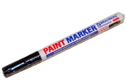 Маркер-краска ЧЕРНЫЙ, лаковый (paint marker) 2 мм, НИТРО-ОСНОВА, алюминиевый корпус, BRAUBERG PROFES