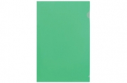 Папка-уголок BRAUBERG, зеленая, 0, 10 мм, 223965