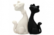 Набор ластиков фигурных CENTRUM "Коты" 2 шт., 65х20х90 мм, белый/черный, 86125
